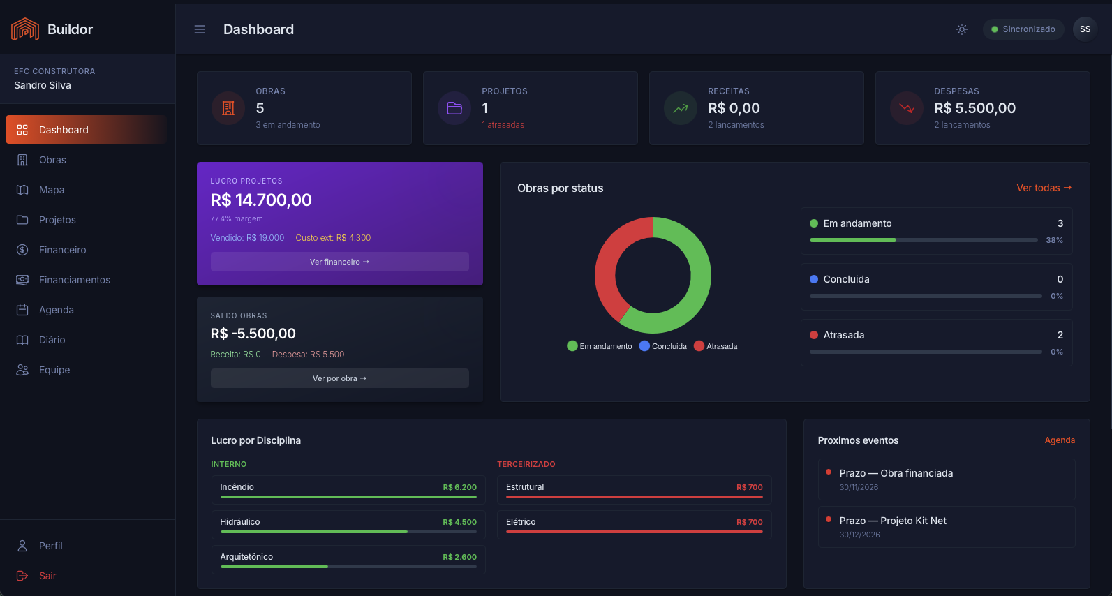 Buildor Web Dashboard